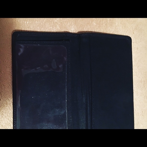 Black Kate Spade wallet with checkbook cover - Picture 4 of 4