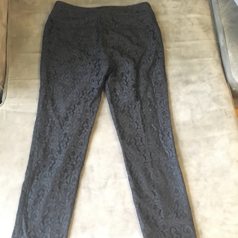 Ann Taylor black lace pants