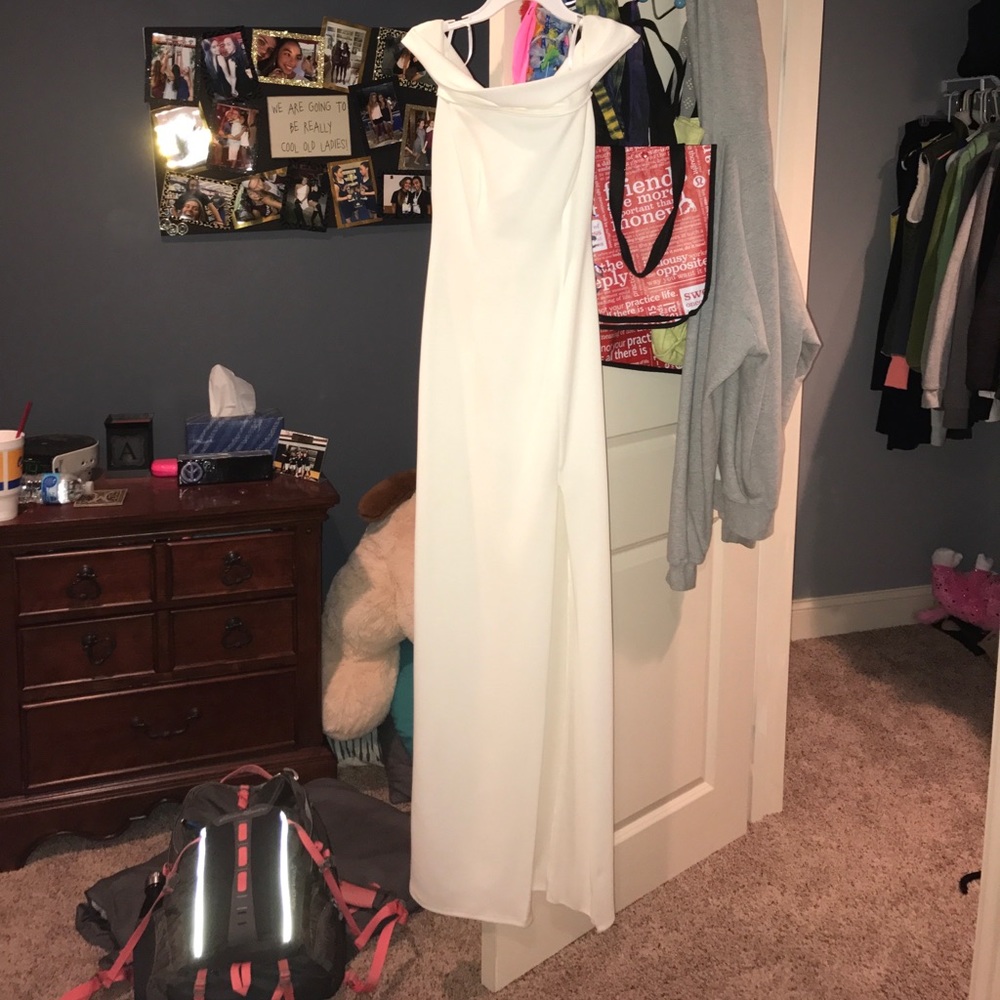 White  off the shoulder dress