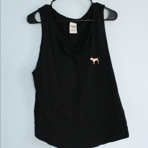 PINK Metallic Muscle Tank