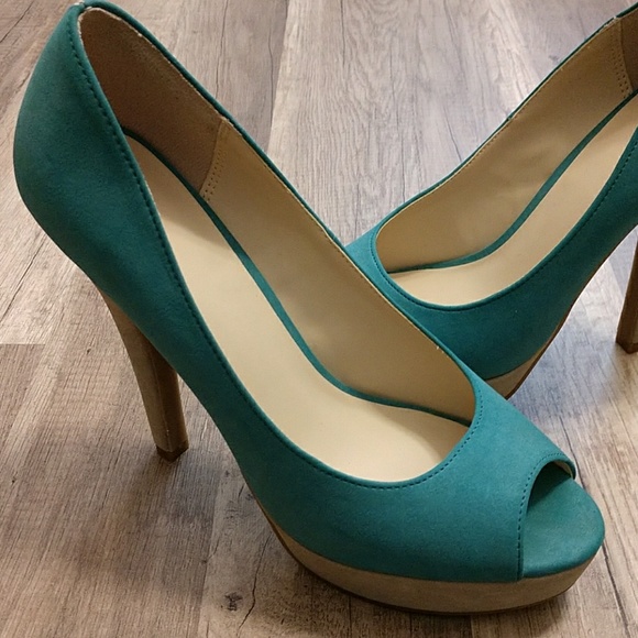 *NEW* ELLE Peep-Toe Platform High Heels - Picture 5 of 8