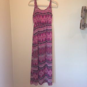❣️⭐️ Pink Print Maxi Dress NWOT