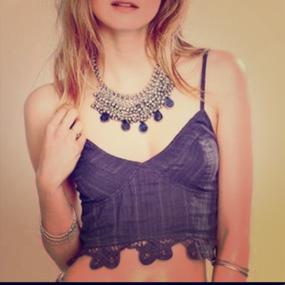 Free people FP One purple crop top