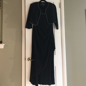 Alex Evenings Black Gown with Jacket