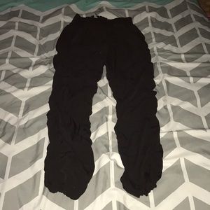black joggers