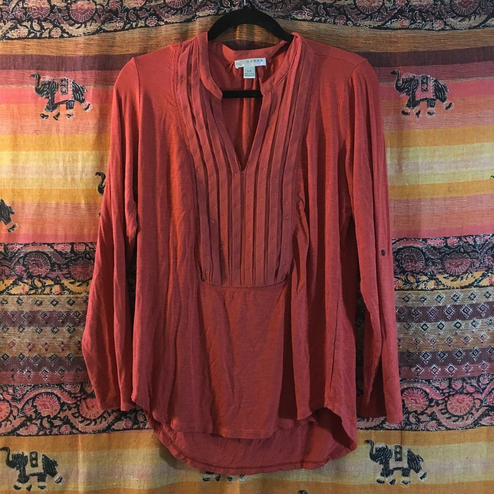 Dark Coral Top