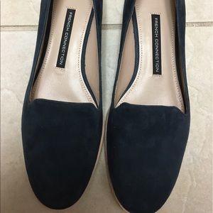 French Connection: Navy Flat Shoes
