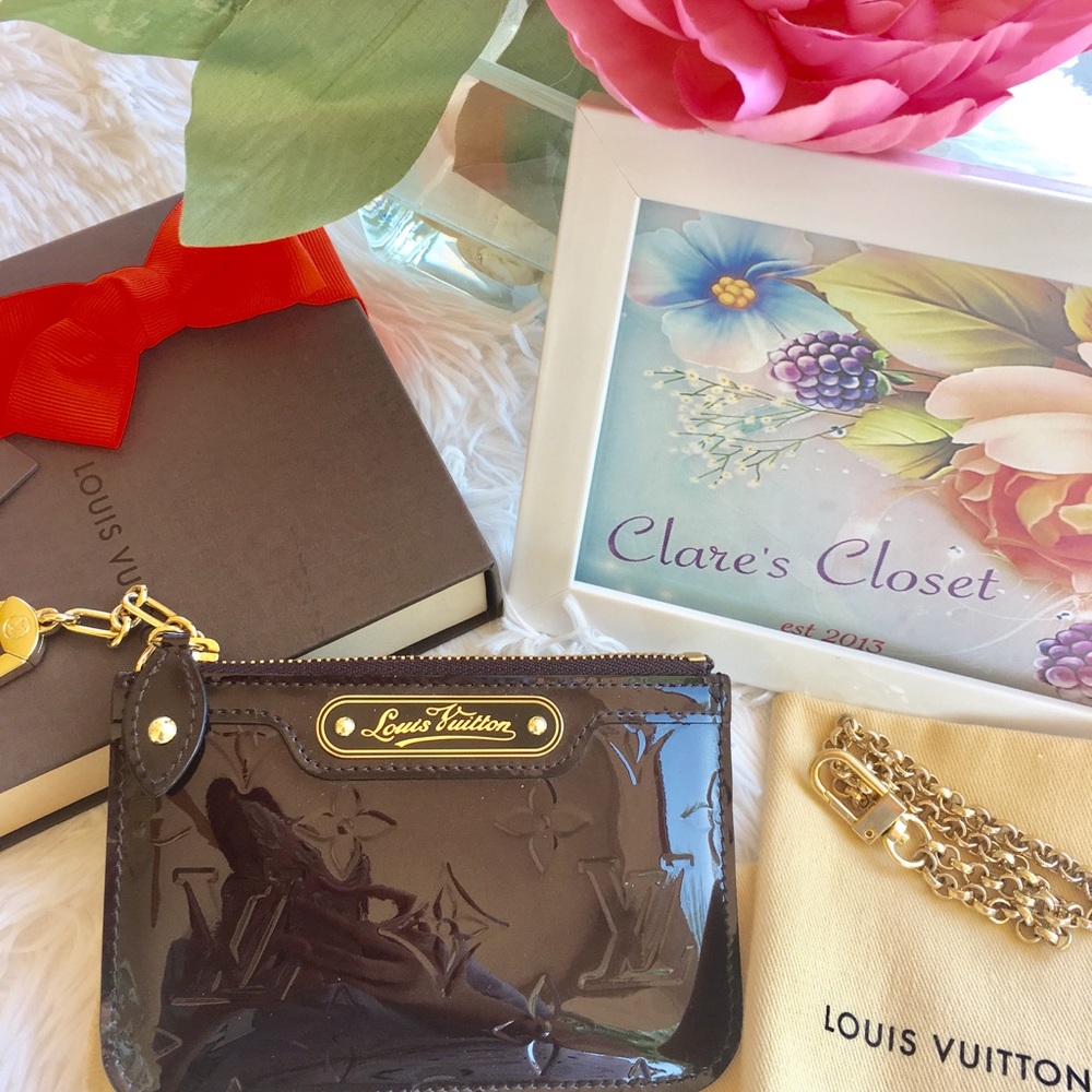 ❗️SOLdinFB❗️Louis Vuitton Vernis Cles Amarante