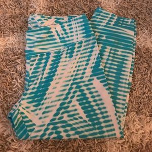 Calvin Klein tye die workout capris