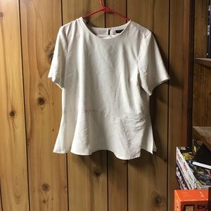 Banana republic cream blouse