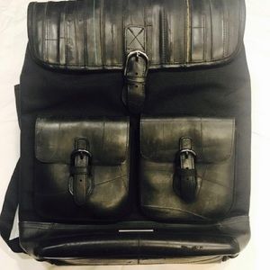 Backpack Made From Up-cycled Truck and Bike Tires