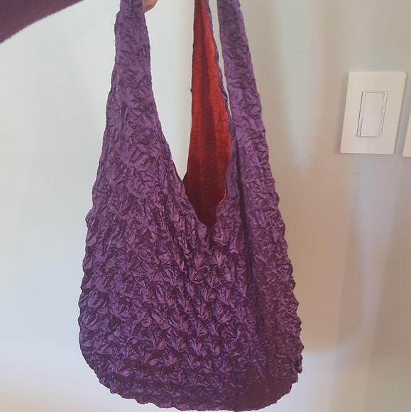 the magic scarf company Handbags - Popcorn reversible hobo bag!