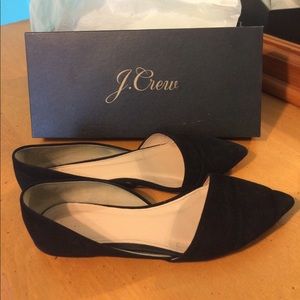 J crew Sloan suede d'orsay flats