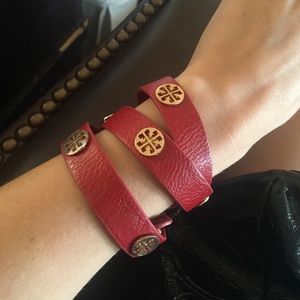 Tory Butch Leather Wrap Bracelet