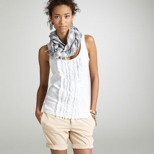 J. Crew tissue tuxedo tank in olive green