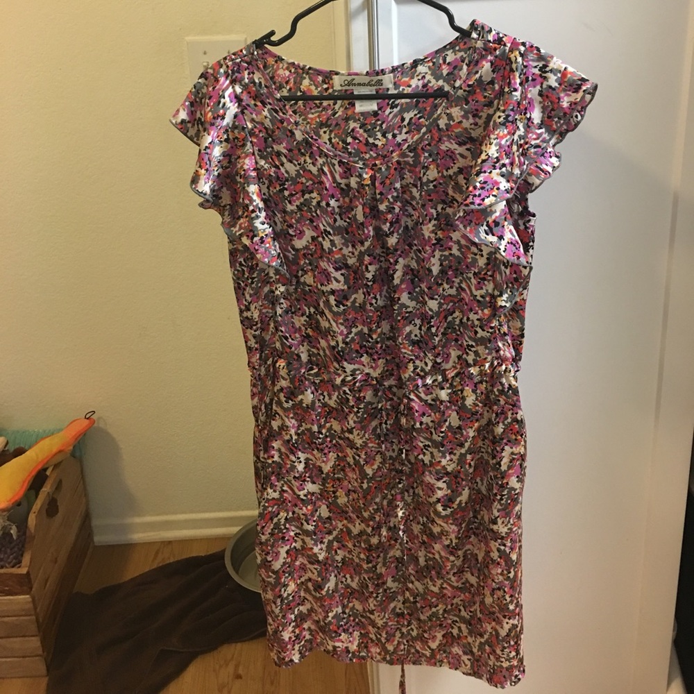 Floral ruffle dress