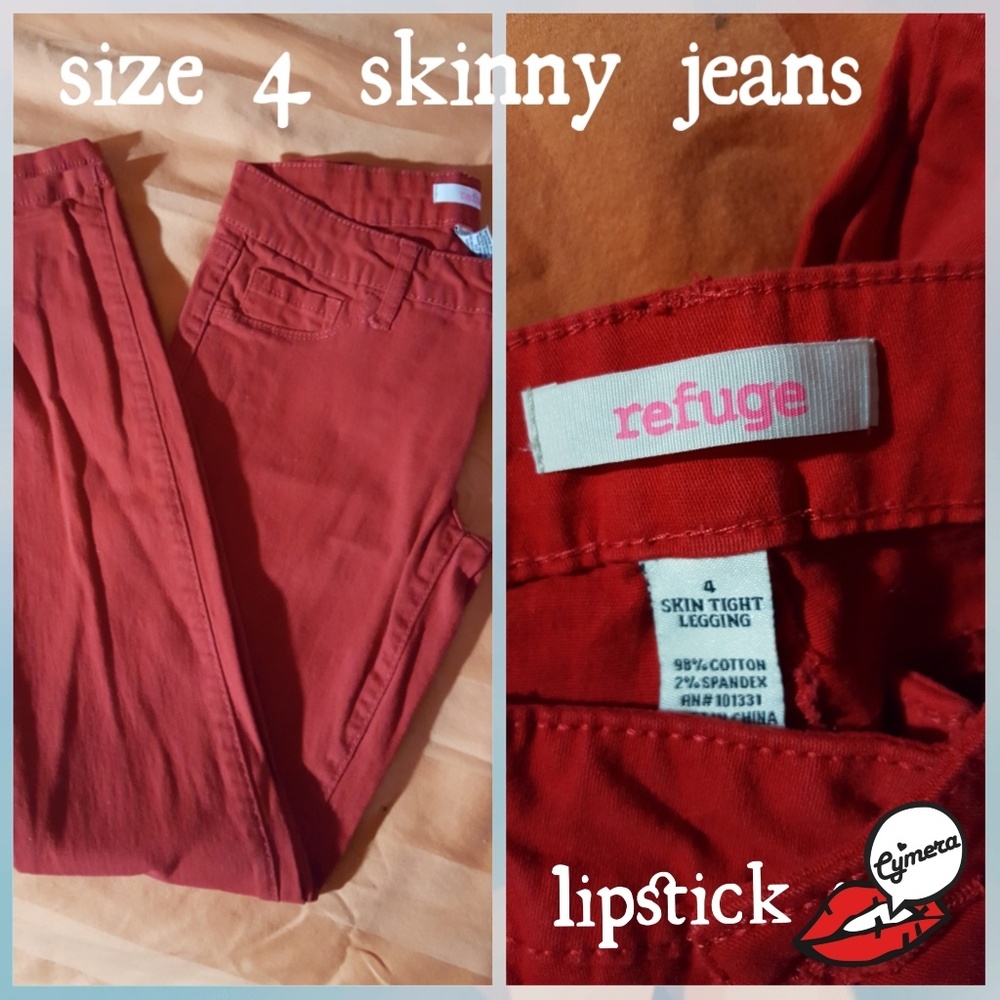 Lipstick red pants