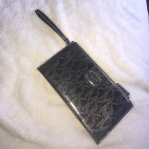Silver MK Wristlet