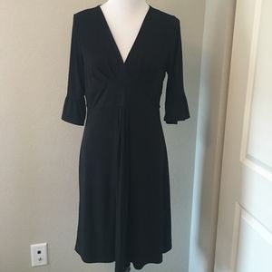 LOFT - Bell Sleeved Black Dress - Sz 10