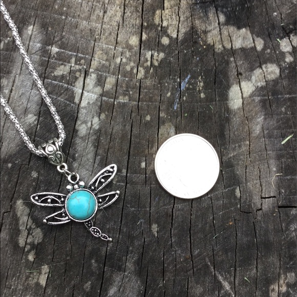 ⚜️Fashion Turquoise Necklace Pendant-Dragonfly⚜️ - Picture 3 of 8