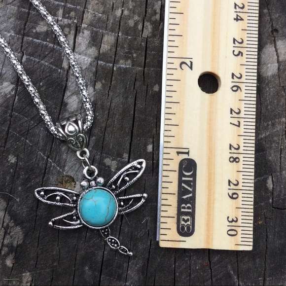 ⚜️Fashion Turquoise Necklace Pendant-Dragonfly⚜️ - Picture 4 of 8