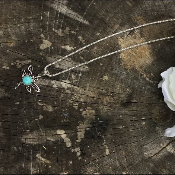⚜️Fashion Turquoise Necklace Pendant-Dragonfly⚜️ - Picture 8 of 8