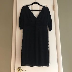 SL Fashions Black Ruffle Dress