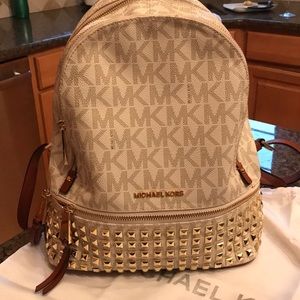 Micheal Kors studded backpack