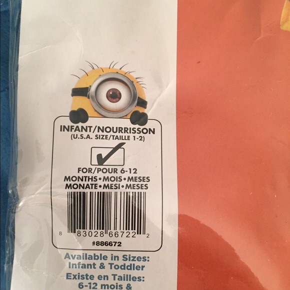 Minion costume size 6-12 months - Picture 5 of 5