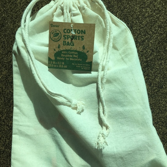 NEW Cotton Bag Drawstring Pouch 11" x 14" size - Picture 4 of 4