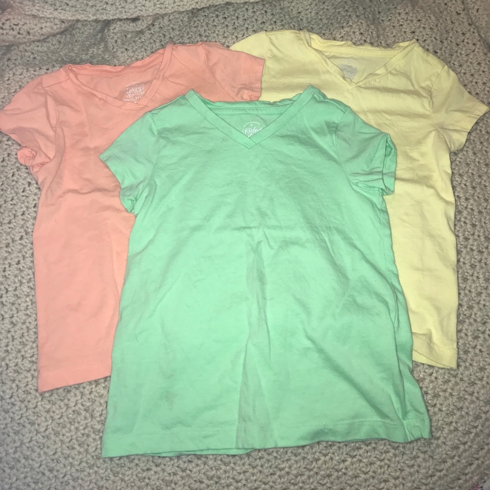 Pastel Vneck shirts