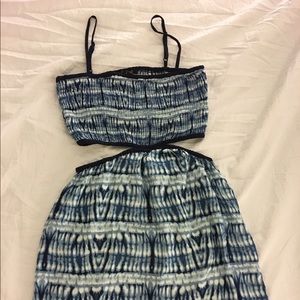 Batik, long beach dress