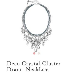 Chloe+Isabel Deco Crystal Cluster Drama Necklace