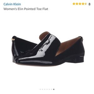 Calvin Klein leather loafer - pointed Elin flat