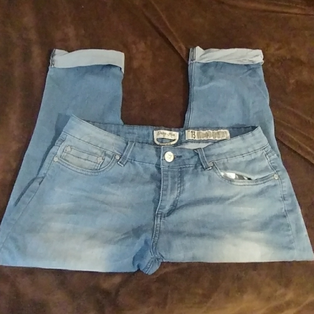 Stretch cropped jeans