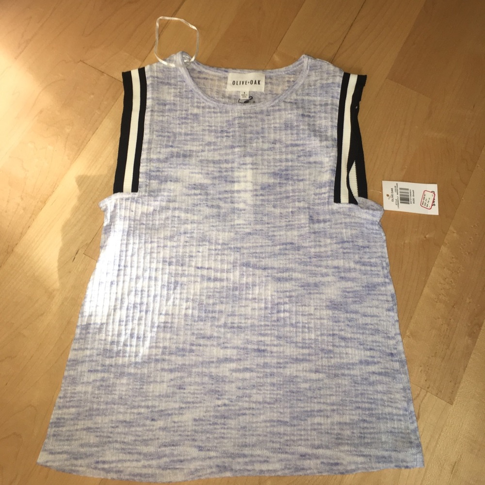 Olive and oak muscle tank