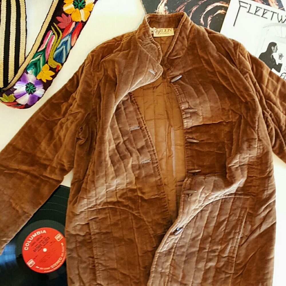 Vintage velvet Gordon quilted jacket