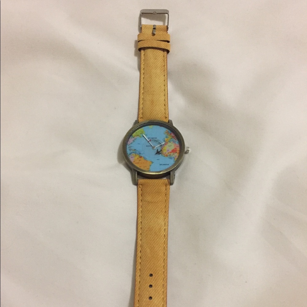 World Map Wristwatch