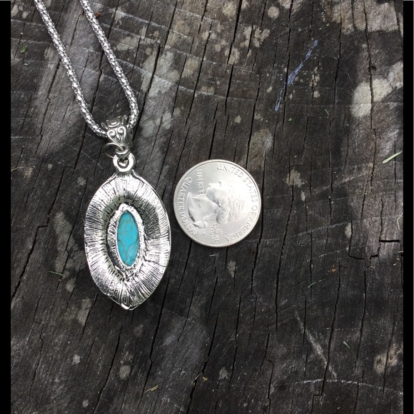 ⚜️Fashion Turquoise Necklace Pendant-Oval⚜️ - Picture 4 of 6