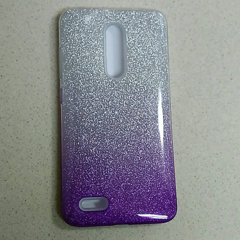 Purple sparkly phone case