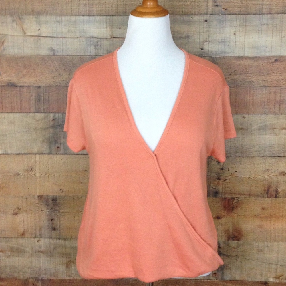 NWT Free People 6694 We the Free SS Crossover Top