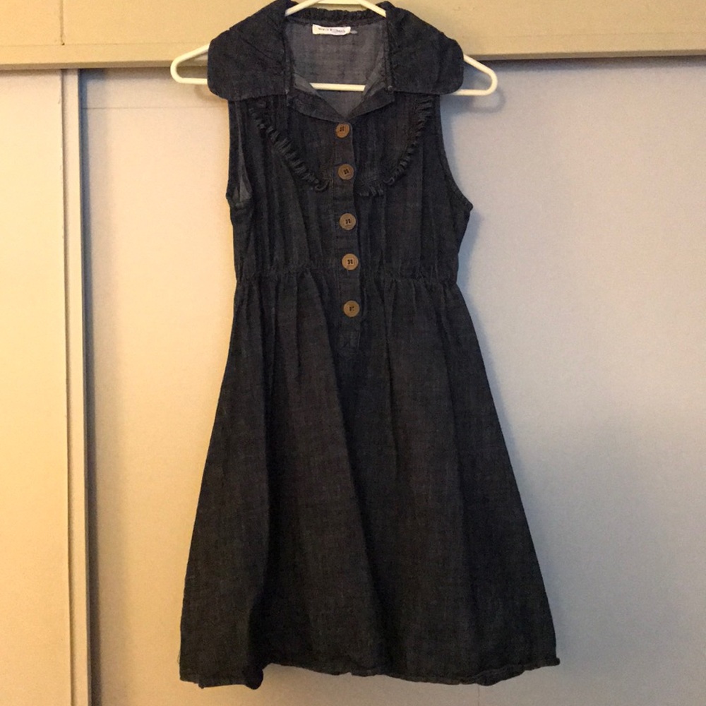 Denim mini dress
