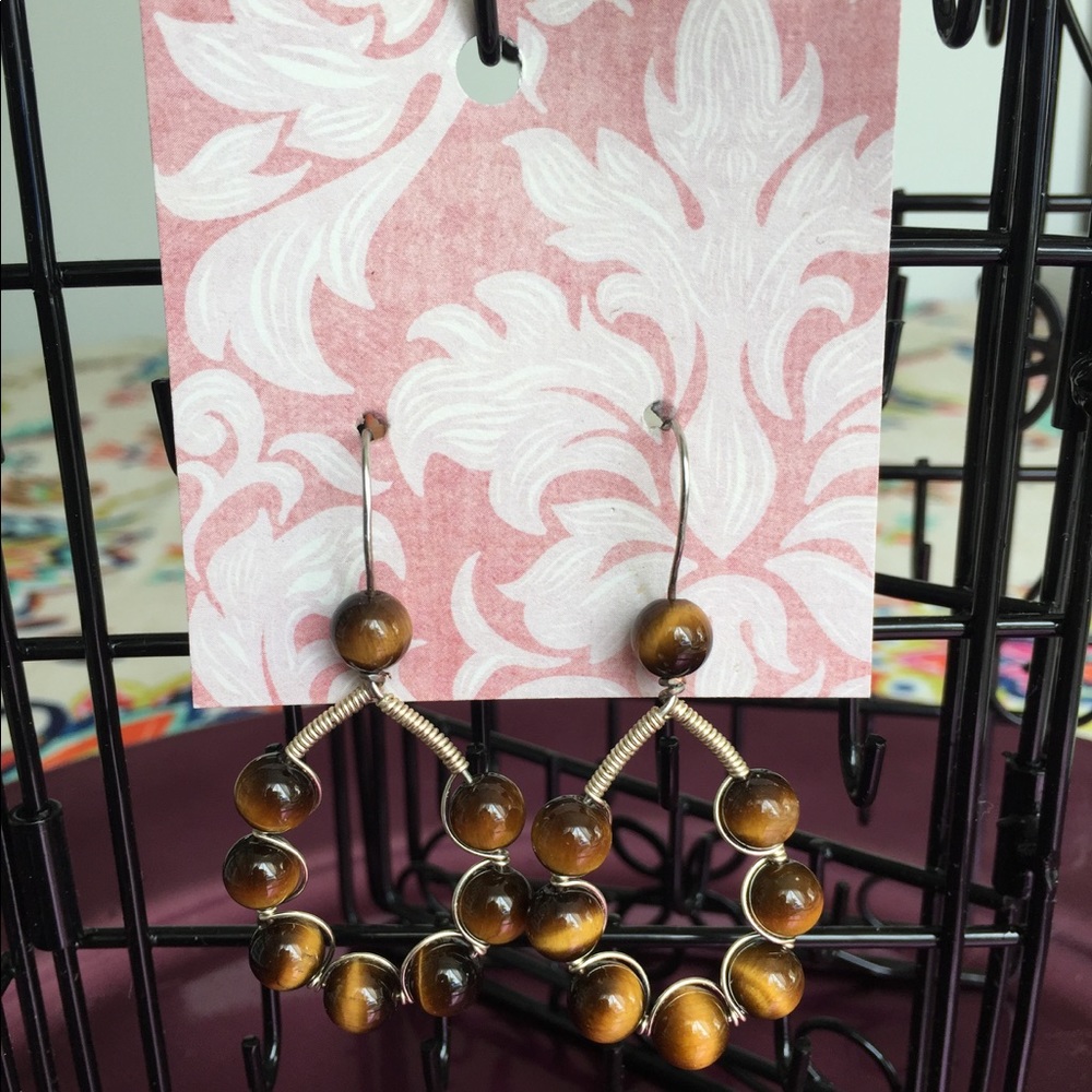 🎁SALE🎁Handmade Tiger's Eye earrings 🦋