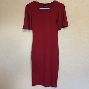 ASOS Tall flutter sleeve bodycon