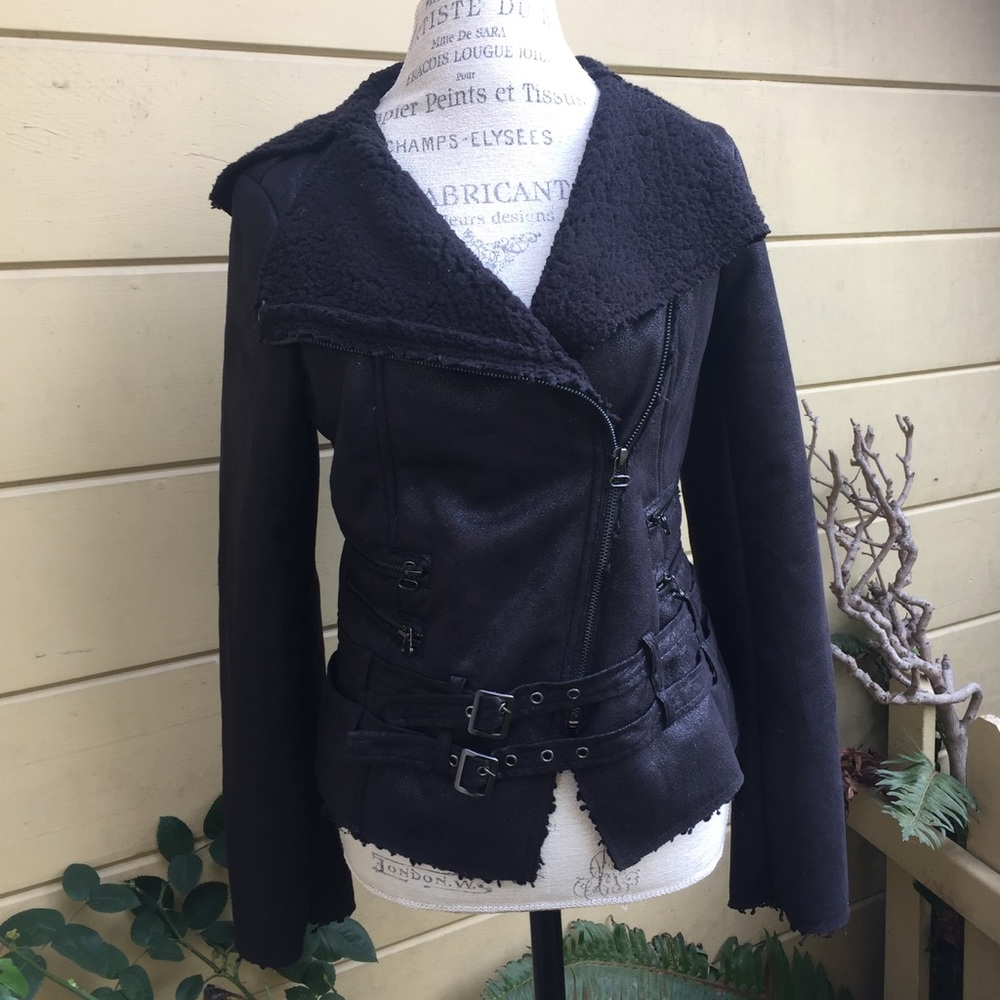 Buckle Soft Biker Jacket