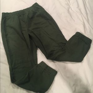 J.CREW green jogger pants