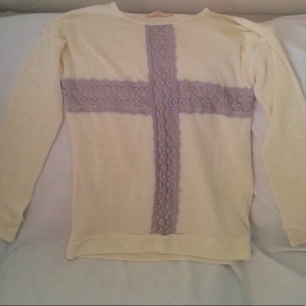 Cross sweater