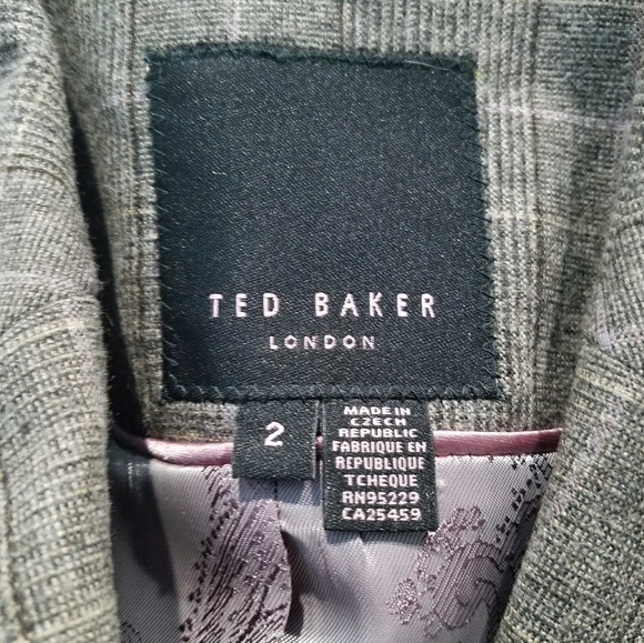 NWOT TED BAKER Tweed print waistcoat / Vest - Picture 4 of 5