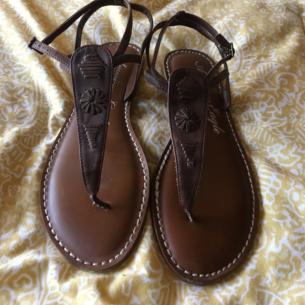 American Eagle Leather Sandals size 9.5 Women