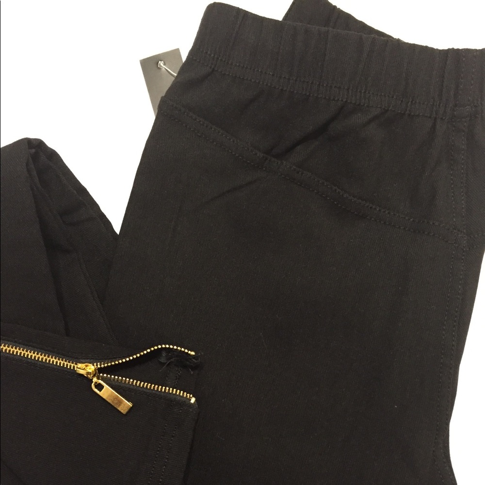 Moto Jegging Biker Pants - Black - Picture 4 of 4